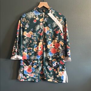 Floral Patterned Kimono Jacket